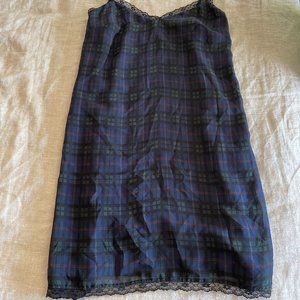 Zara Plaid Slip Dress